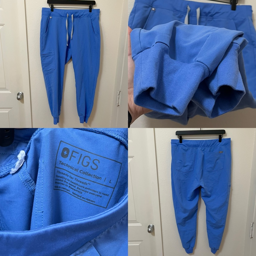 •FIGS• Zamora Jogger Scrub Pants Blue